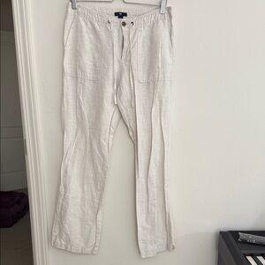 GAP Women's Cream Drawstring Joggers